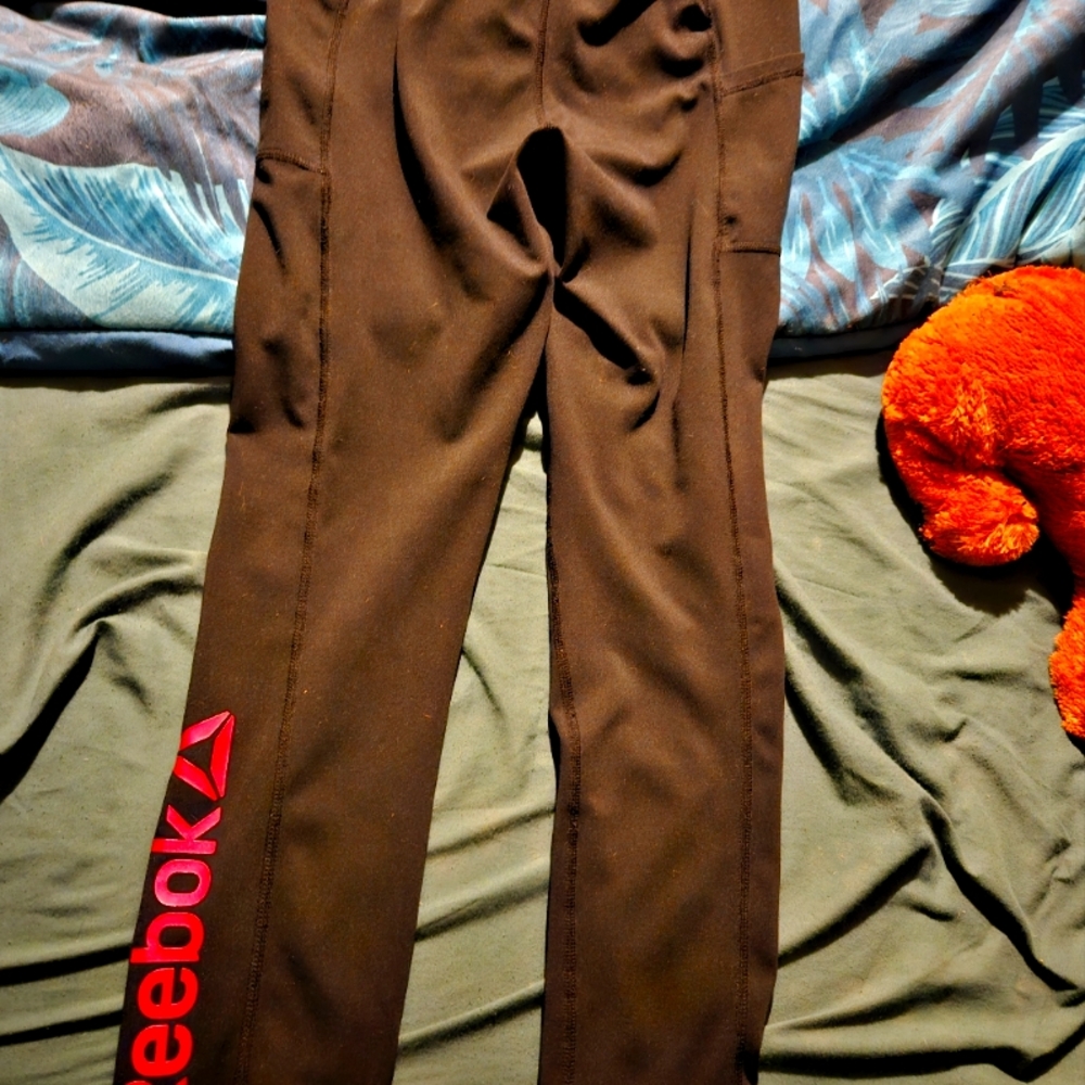 Womens Large 10/12 Reebok Athletic Leggings